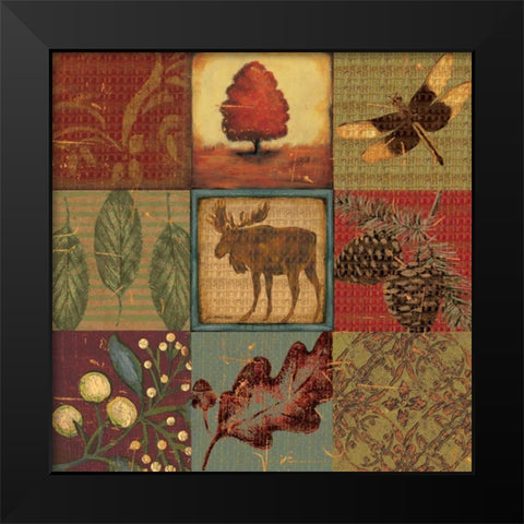 Teton Tapestry II Black Modern Wood Framed Art Print by Moulton, Jo