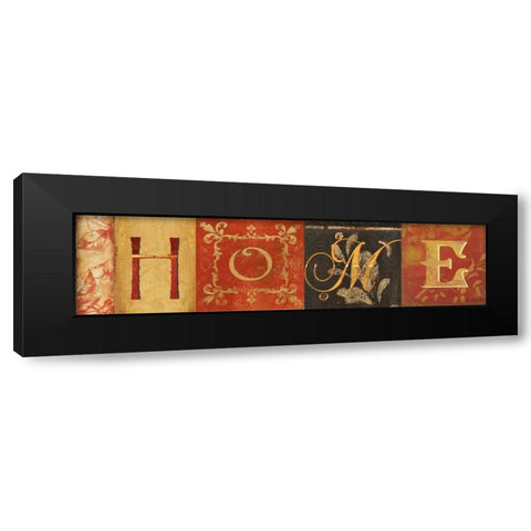 Home Black Modern Wood Framed Art Print by Moulton, Jo