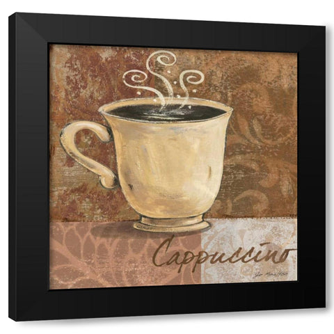 Cappuccino Black Modern Wood Framed Art Print by Moulton, Jo