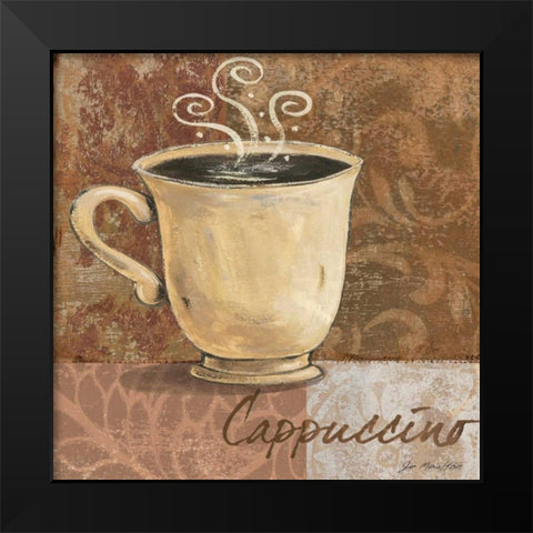 Cappuccino Black Modern Wood Framed Art Print by Moulton, Jo