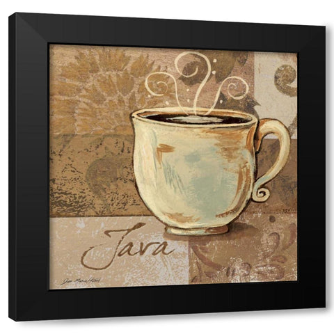Java Black Modern Wood Framed Art Print by Moulton, Jo