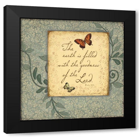 Goodness Black Modern Wood Framed Art Print with Double Matting by Moulton, Jo