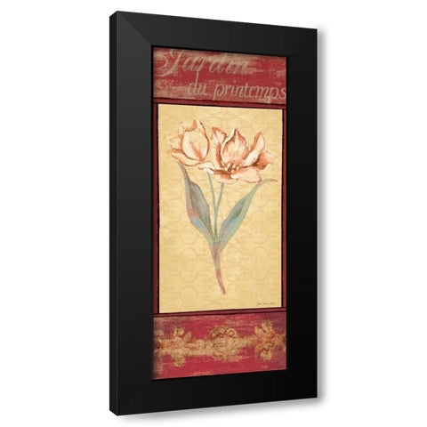 Jardin du Printemps Black Modern Wood Framed Art Print by Moulton, Jo
