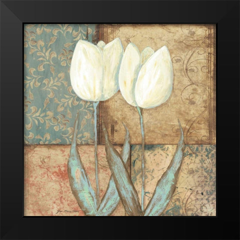 Tulip II Black Modern Wood Framed Art Print by Moulton, Jo