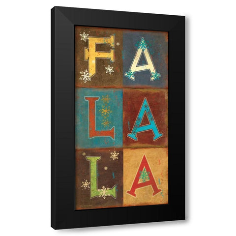 Falala! Black Modern Wood Framed Art Print with Double Matting by Moulton, Jo