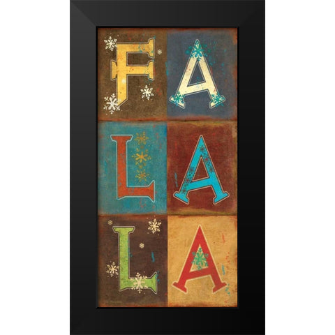 Falala! Black Modern Wood Framed Art Print by Moulton, Jo