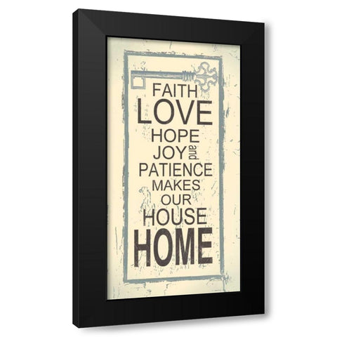 Home Black Modern Wood Framed Art Print with Double Matting by Moulton, Jo