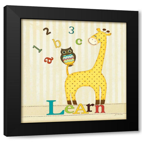 Learn Black Modern Wood Framed Art Print with Double Matting by Moulton, Jo