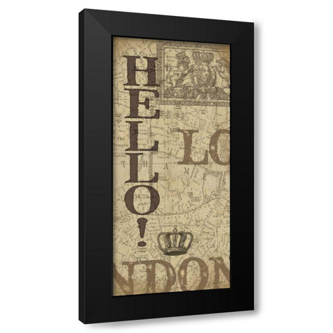 . Black Modern Wood Framed Art Print with Double Matting by Moulton, Jo