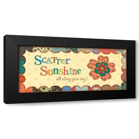 Sunshine All Along Black Modern Wood Framed Art Print by Moulton, Jo