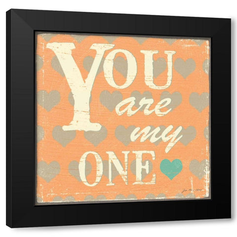 You Black Modern Wood Framed Art Print with Double Matting by Moulton, Jo