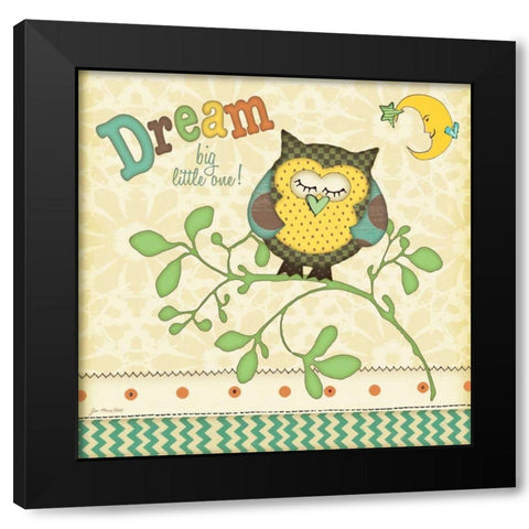 Dream Black Modern Wood Framed Art Print with Double Matting by Moulton, Jo