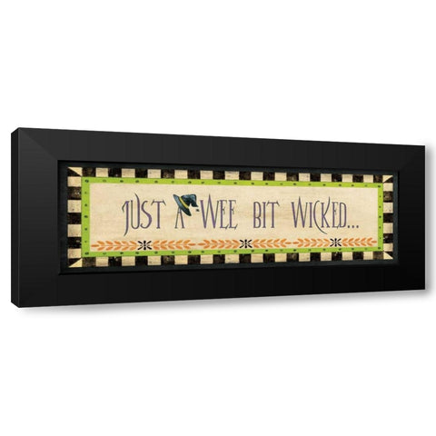 Wicked Black Modern Wood Framed Art Print with Double Matting by Moulton, Jo