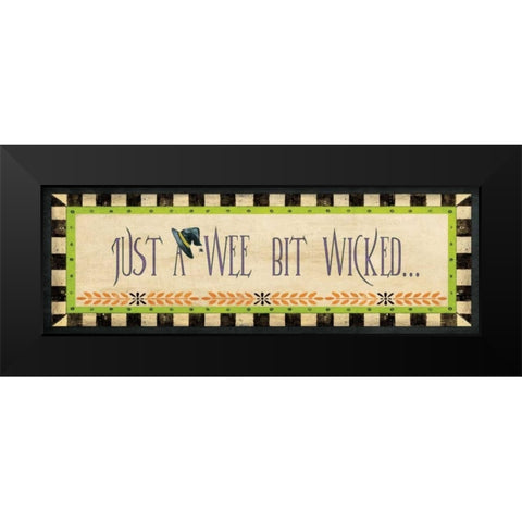 Wicked Black Modern Wood Framed Art Print by Moulton, Jo