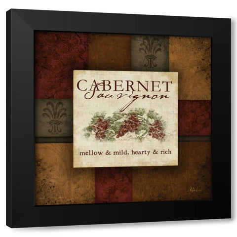 Cabernet Black Modern Wood Framed Art Print by Pugh, Jennifer