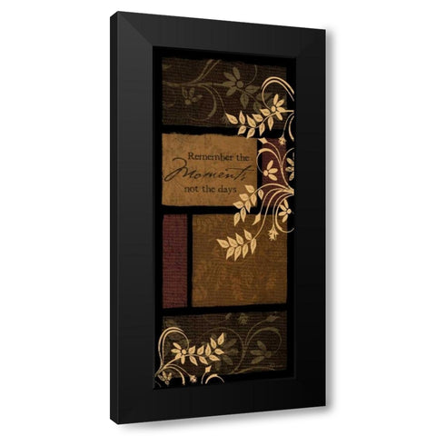 Remember the Moments Black Modern Wood Framed Art Print with Double Matting by Pugh, Jennifer