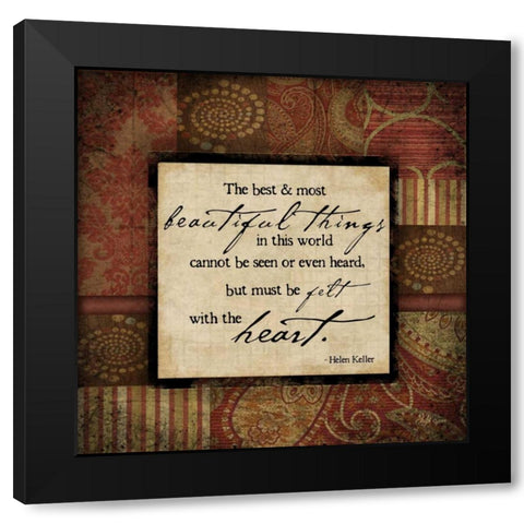 Beautiful Things Black Modern Wood Framed Art Print with Double Matting by Pugh, Jennifer