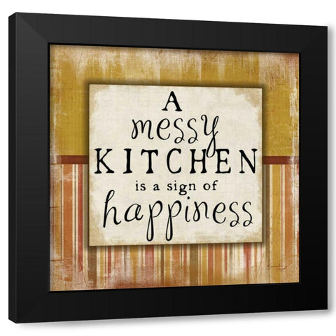 Messy Kitchen Black Modern Wood Framed Art Print with Double Matting by Pugh, Jennifer