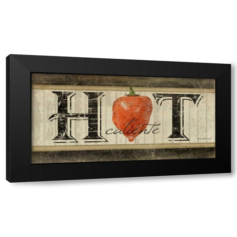 Hot Black Modern Wood Framed Art Print with Double Matting by Pugh, Jennifer