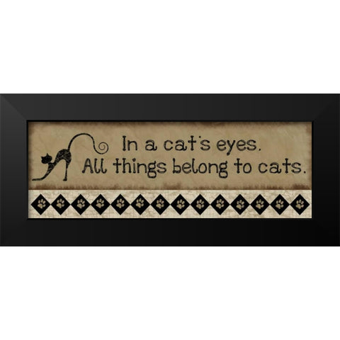 In a Cats Eyes Black Modern Wood Framed Art Print by Pugh, Jennifer