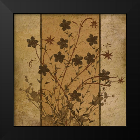 Flowers I Black Modern Wood Framed Art Print by Pugh, Jennifer