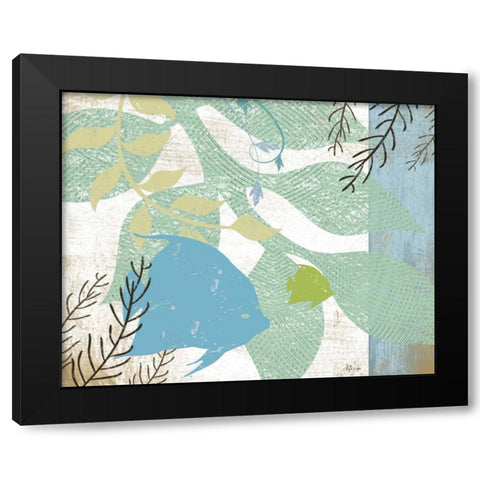 Sea Life II Black Modern Wood Framed Art Print by Pugh, Jennifer