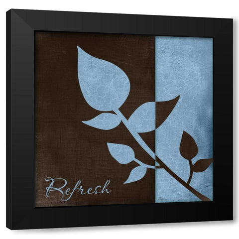 Refresh Black Modern Wood Framed Art Print with Double Matting by Pugh, Jennifer