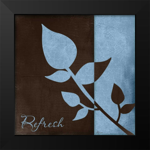 Refresh Black Modern Wood Framed Art Print by Pugh, Jennifer
