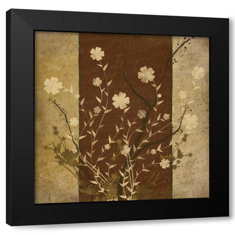 Flowers I Black Modern Wood Framed Art Print with Double Matting by Pugh, Jennifer