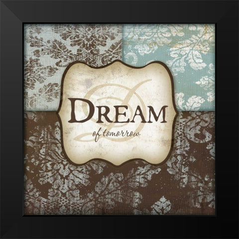 Dream Black Modern Wood Framed Art Print by Pugh, Jennifer