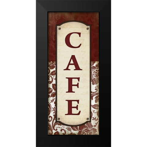 Cafe Black Modern Wood Framed Art Print by Pugh, Jennifer