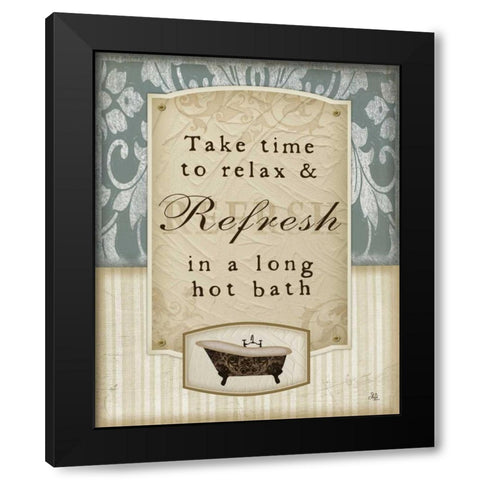 Refresh Black Modern Wood Framed Art Print by Pugh, Jennifer