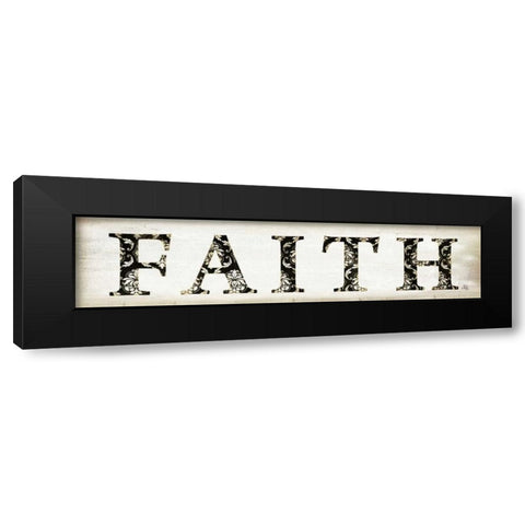 Faith Black Modern Wood Framed Art Print with Double Matting by Pugh, Jennifer