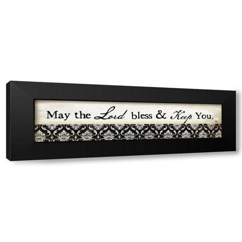 May the Lord Black Modern Wood Framed Art Print by Pugh, Jennifer