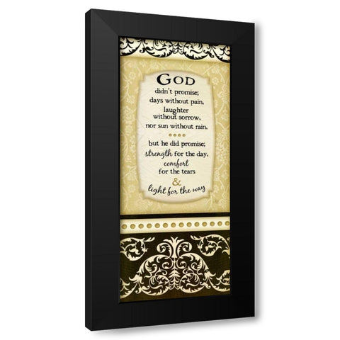 Light for the Way Black Modern Wood Framed Art Print with Double Matting by Pugh, Jennifer