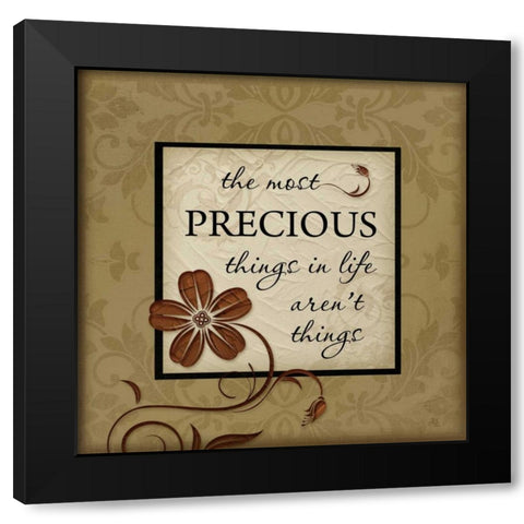 The Most Precious Black Modern Wood Framed Art Print by Pugh, Jennifer