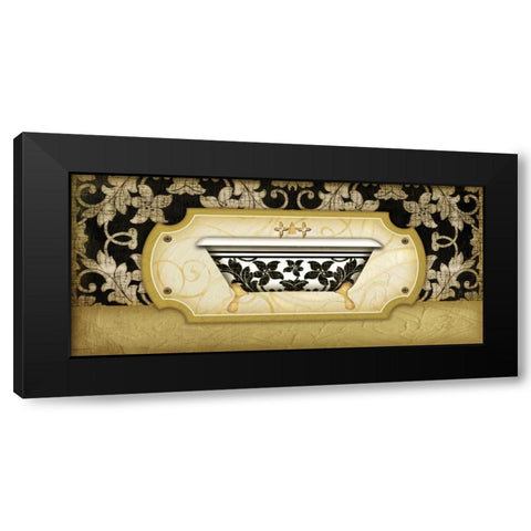 Lap of Luxury Black Modern Wood Framed Art Print with Double Matting by Pugh, Jennifer