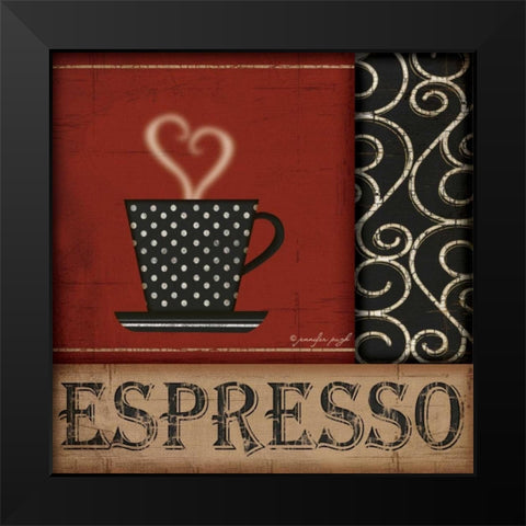 Espresso Black Modern Wood Framed Art Print by Pugh, Jennifer