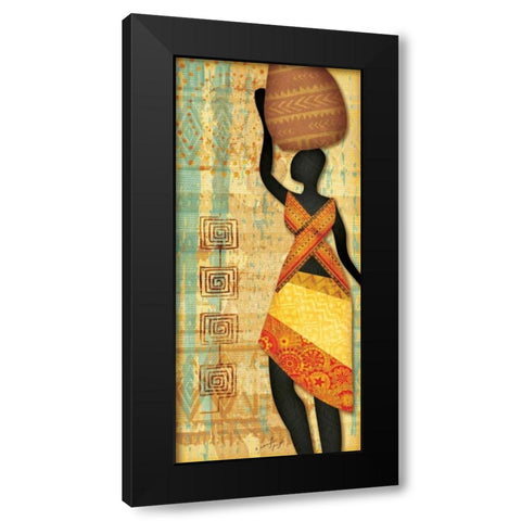Ethnic Beauty I Black Modern Wood Framed Art Print by Pugh, Jennifer