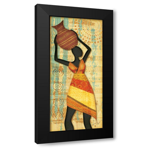 Ethnic Beauty III Black Modern Wood Framed Art Print by Pugh, Jennifer