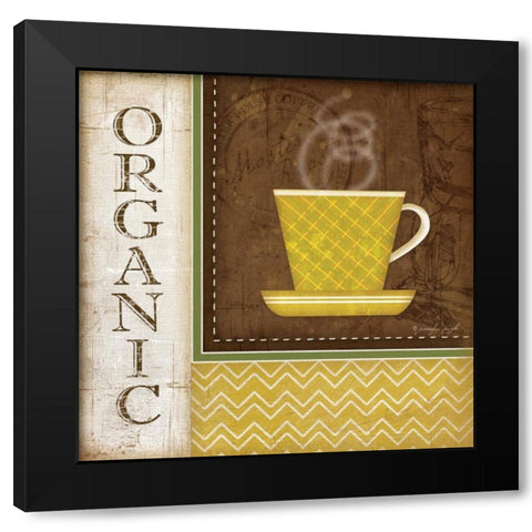 Organic Coffee Black Modern Wood Framed Art Print with Double Matting by Pugh, Jennifer