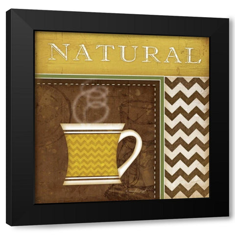 Natural Organic Coffee Black Modern Wood Framed Art Print with Double Matting by Pugh, Jennifer