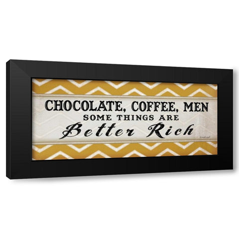 Chocolate Coffee IV Black Modern Wood Framed Art Print with Double Matting by Pugh, Jennifer