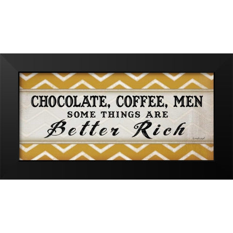 Chocolate Coffee IV Black Modern Wood Framed Art Print by Pugh, Jennifer