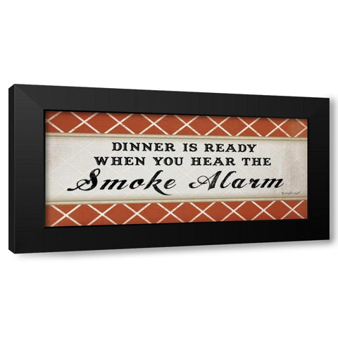 Dinner is Ready Black Modern Wood Framed Art Print with Double Matting by Pugh, Jennifer