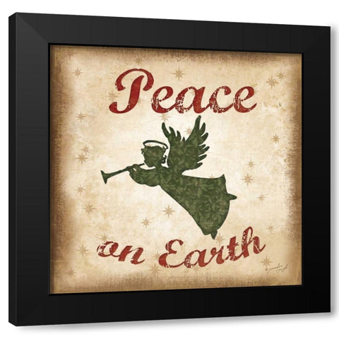 Peace on Earth Black Modern Wood Framed Art Print by Pugh, Jennifer