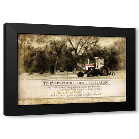 Everything There is a Season Black Modern Wood Framed Art Print with Double Matting by Pugh, Jennifer