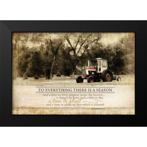 Everything There is a Season Black Modern Wood Framed Art Print by Pugh, Jennifer