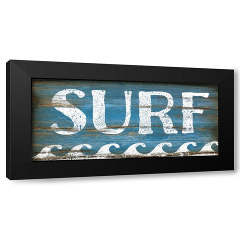 Surf Black Modern Wood Framed Art Print by Pugh, Jennifer