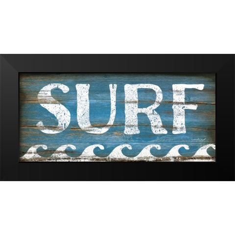 Surf Black Modern Wood Framed Art Print by Pugh, Jennifer